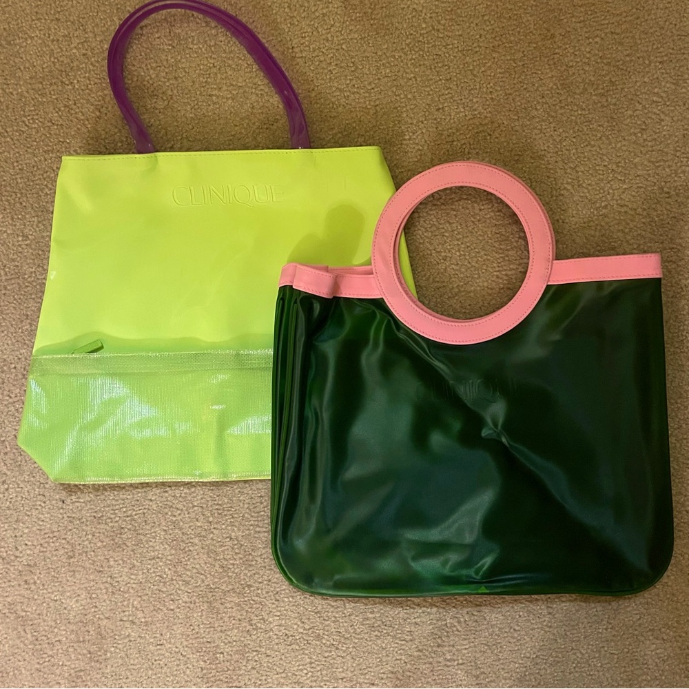 Clinique Plastic Totes (Green)